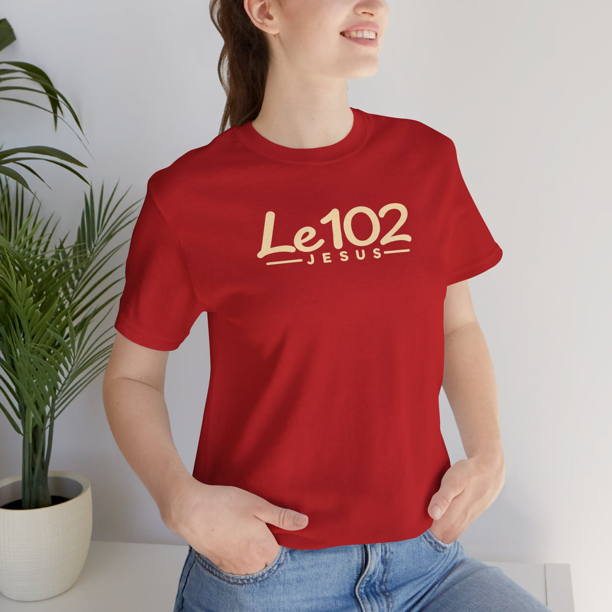 Unisex - Le 102 Jesus Signature Tee - Red