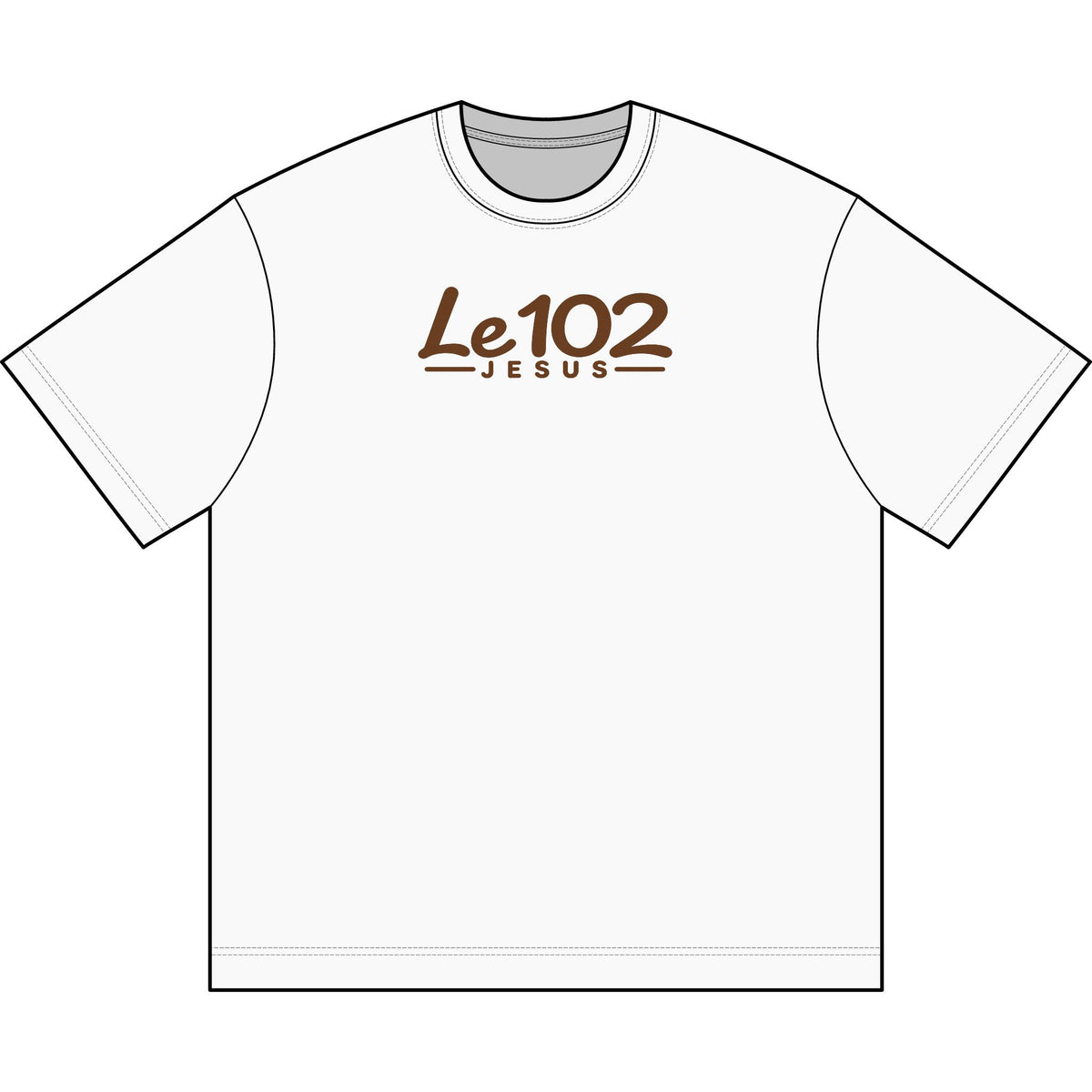 Le102 Jesus T‑Shirt — Minimal Faith Graphic Tee for Men