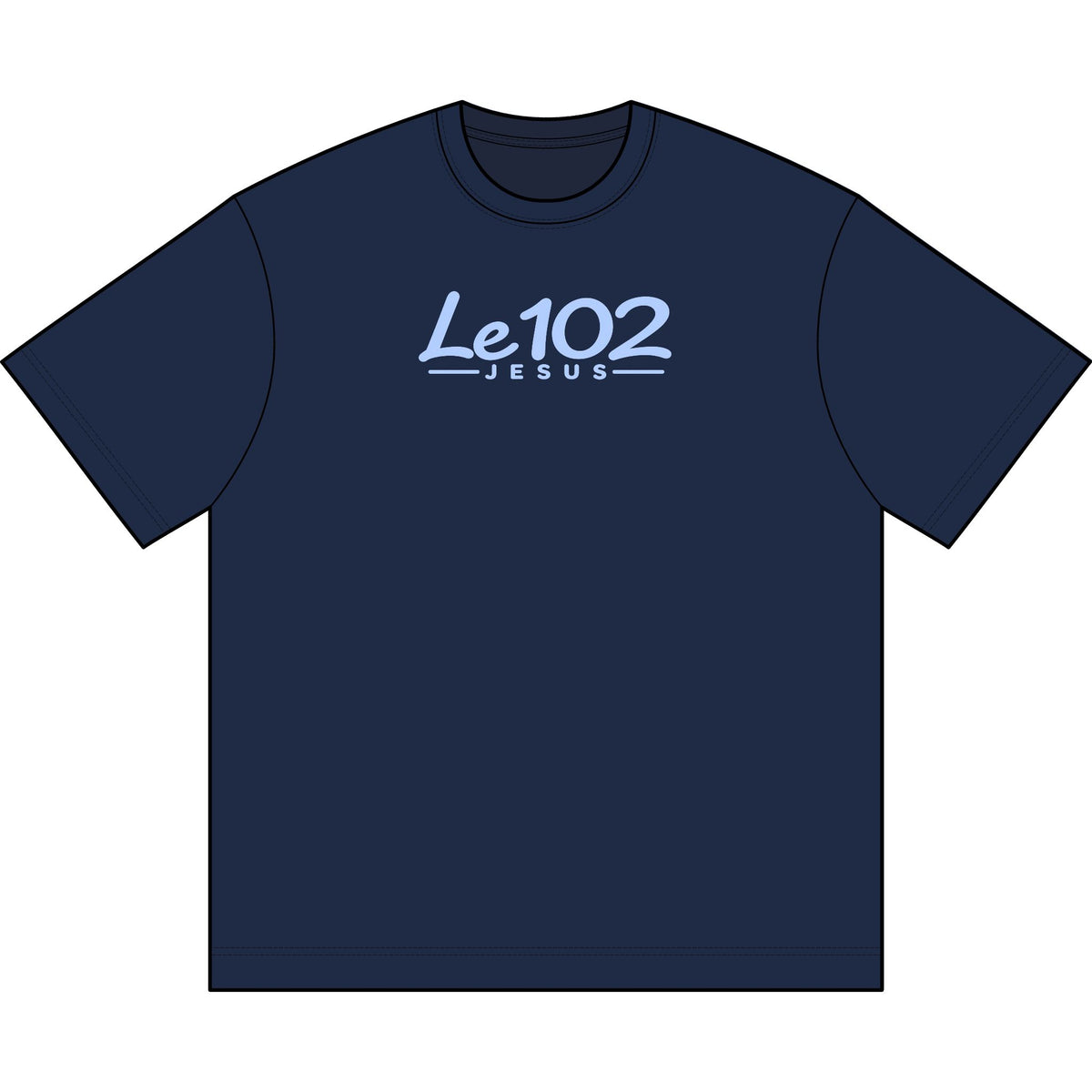Le102 Jesus T‑Shirt — Minimal Faith Graphic Tee for Men