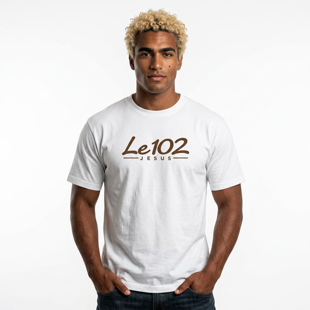 Le102 Jesus T‑Shirt — Minimal Faith Graphic Tee for Men