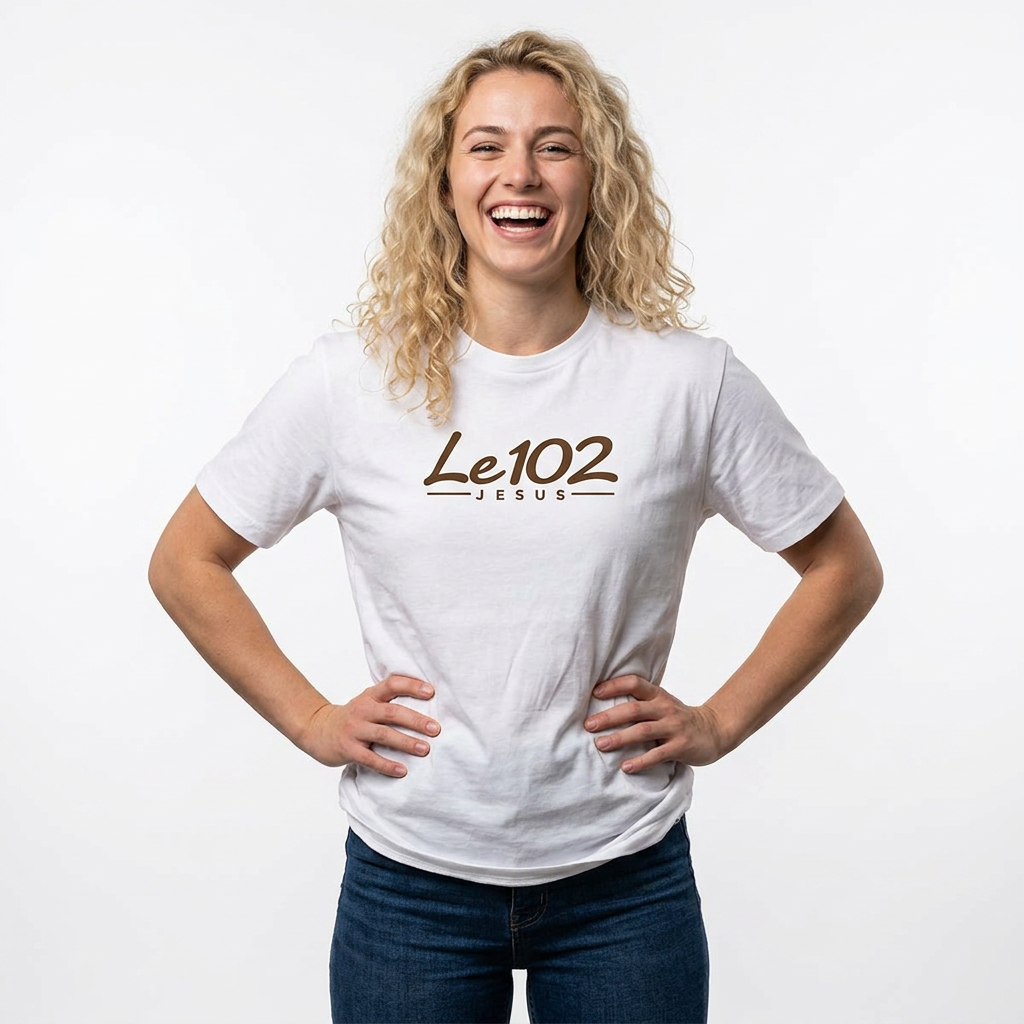 Le102 Jesus T‑Shirt — Minimal Faith Graphic Tee for Men