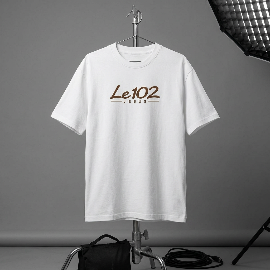 Le102 Jesus T‑Shirt — Minimal Faith Graphic Tee for Men