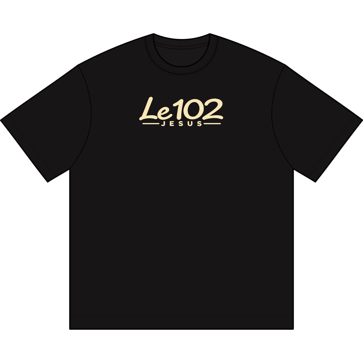 Le102 Jesus T‑Shirt — Minimal Faith Graphic Tee for Men